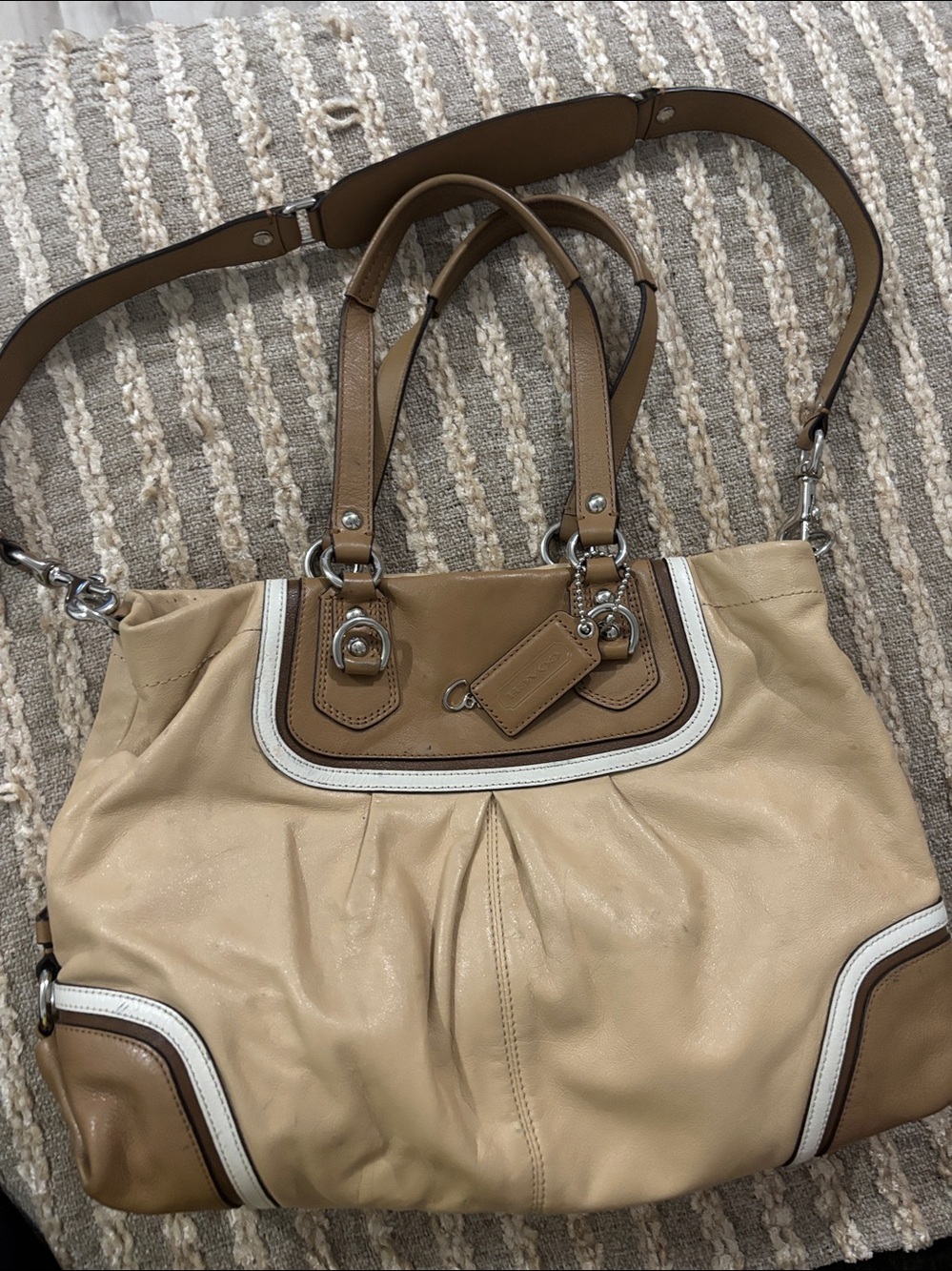 Coach Ashley Spectator Leather Shoulder Bag - Picture 15 of 16